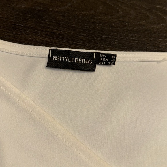 WHITE LONG SLEEVE MIDI DRESS SIZE 4 - Picture 4 of 8